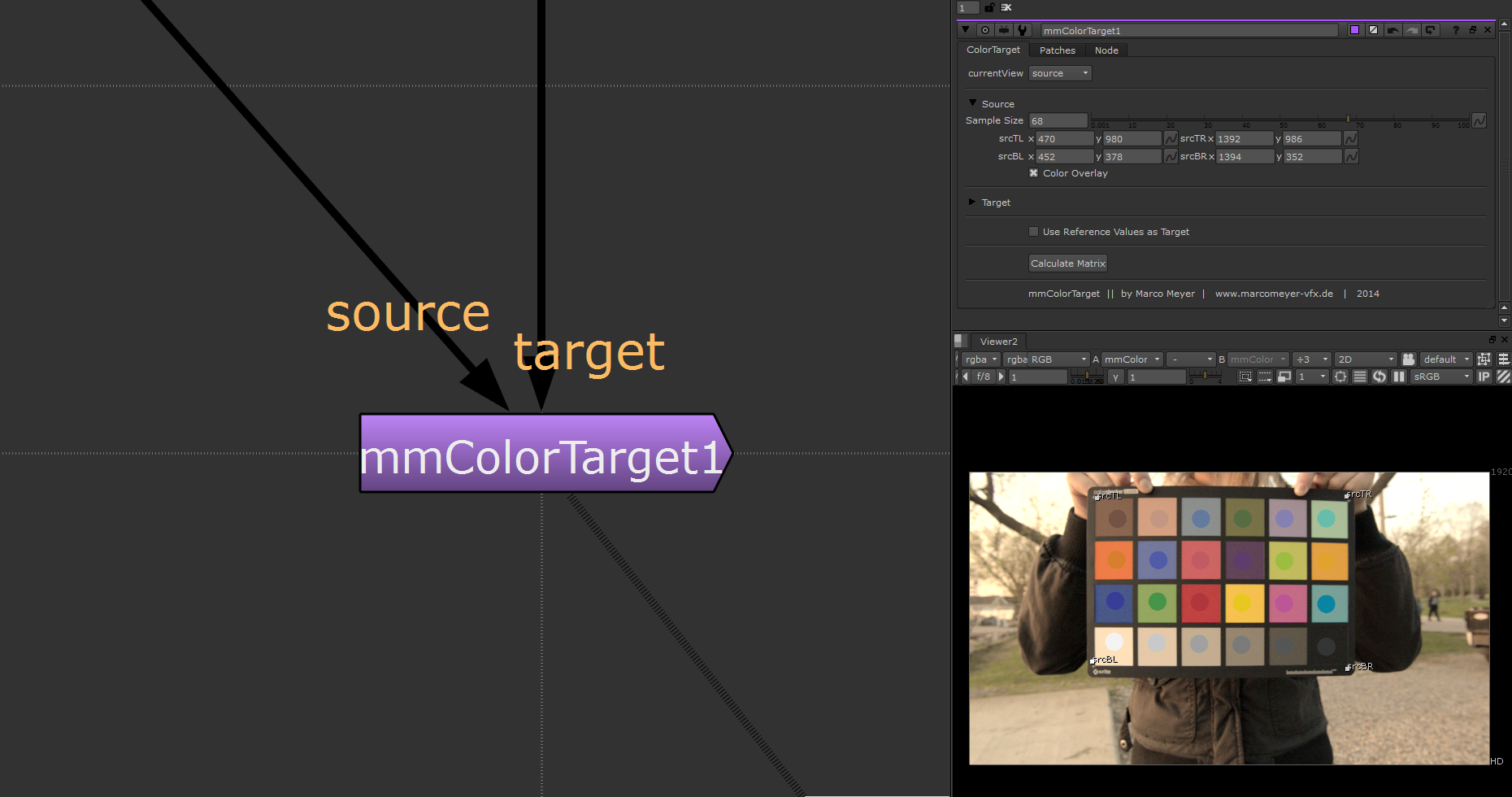 mmColorTarget – Nuke Gizmo